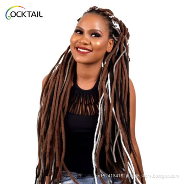 Free sample Japanese fiber new design comfortable wearing handmade dreadlocks crochet braid
